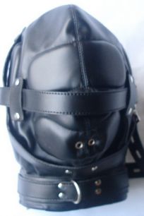 Schalldichte Kunstleder Maske