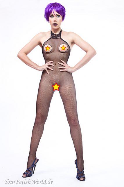 Netzcatsuit  Ouvert mit Spitzen