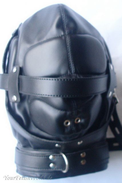 Schalldichte Kunstleder Maske