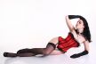 Torselett Satin  Steel Boned Corset with Thong.