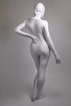 Lycra Ganzanzug Catsuit mit abnehmbarer Haube