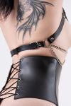 Neck collar with ouvert function+underbust corsage