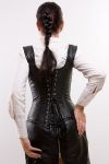 Business Wear: Cowhide Underbust Corset