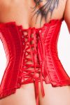 Luxus Strass Vollbrust Satin Korsett