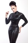 Sexy Lycra Catsuit in Croco  Look