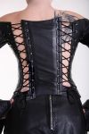 Lammleder Korsett mit Fledermaus �rmel