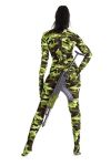 Camouflage  Catsuit Overall Ganzanzug